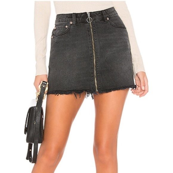 Free People Dresses & Skirts - 🔆NWT Free People Distressed Denim Mini Skirt